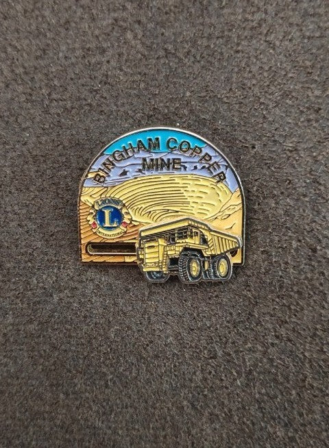 80s Bingham Copper Mine Utah Haul Truck Souvenir Pin