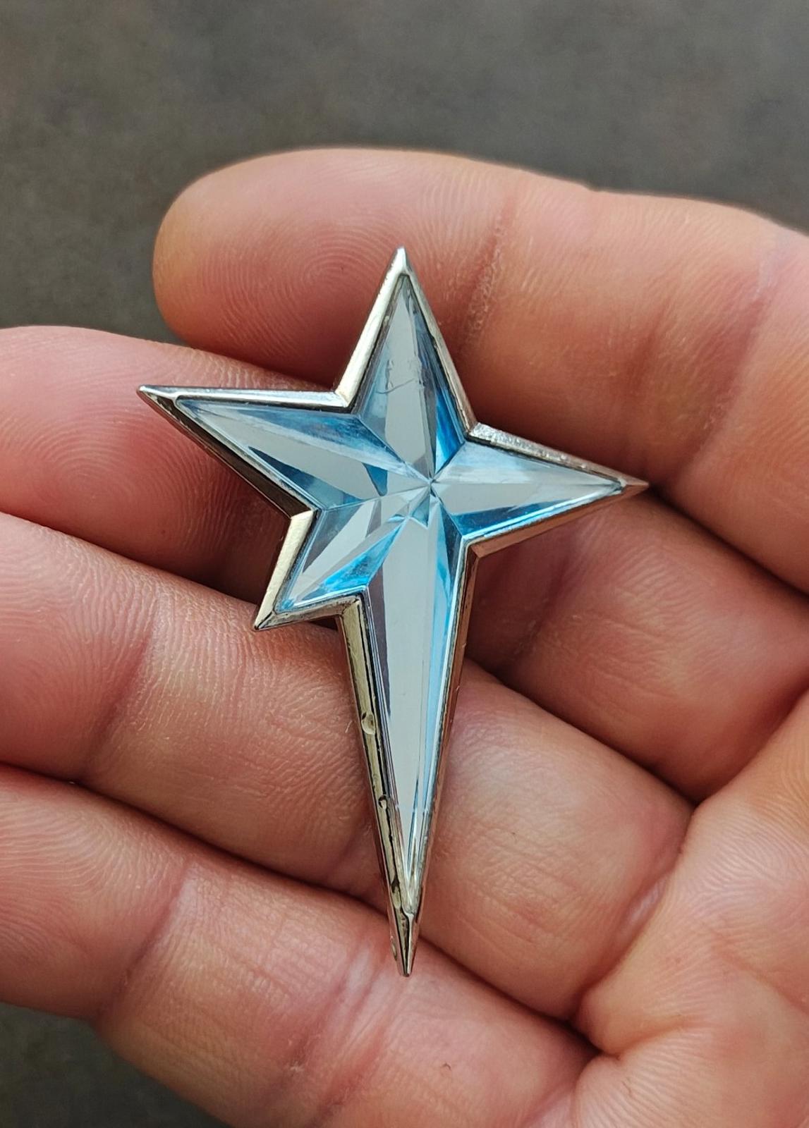 1990s Signed Thierry Mugler "Angel" Star Brooch.