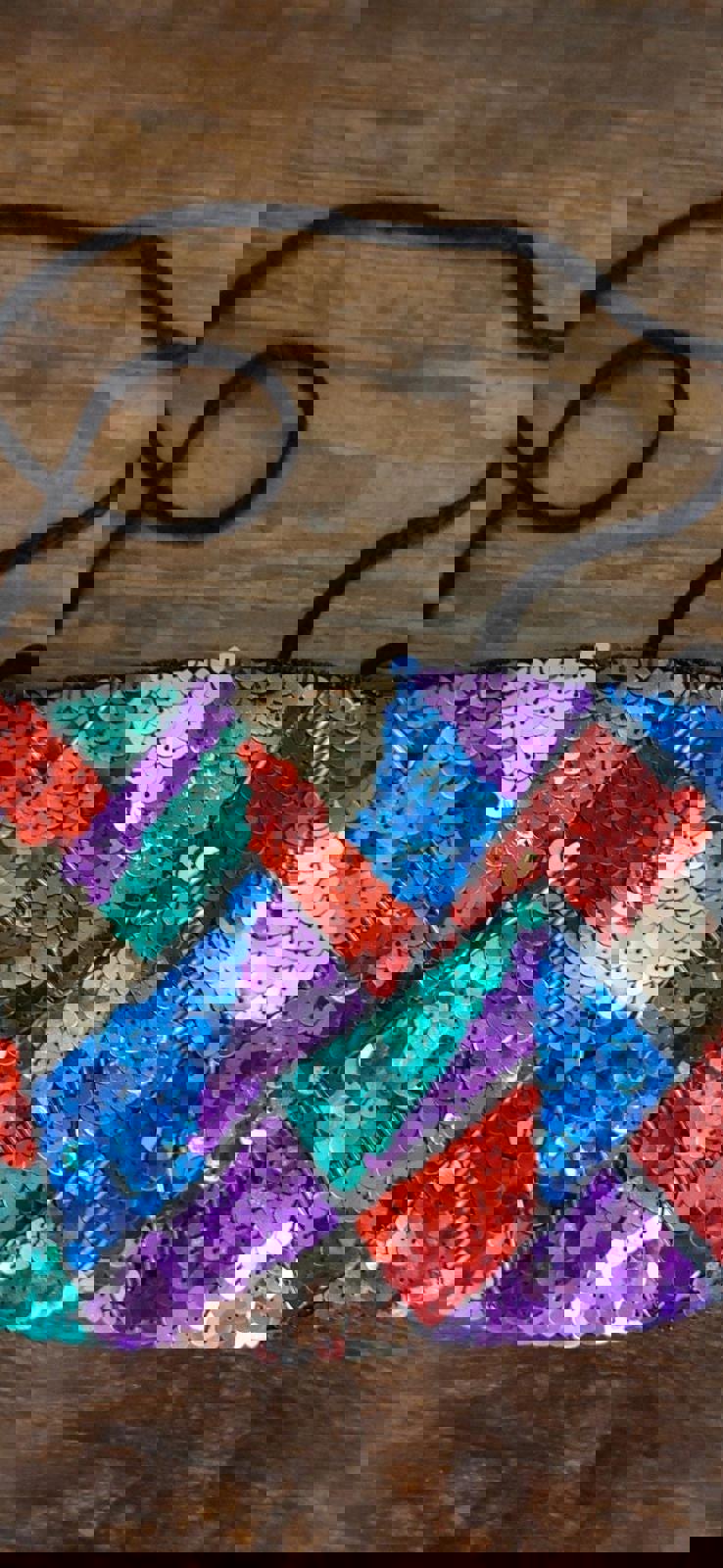 Colorful Sequined Small Purse/Clutch Purse/Coin Purse/Wristlet