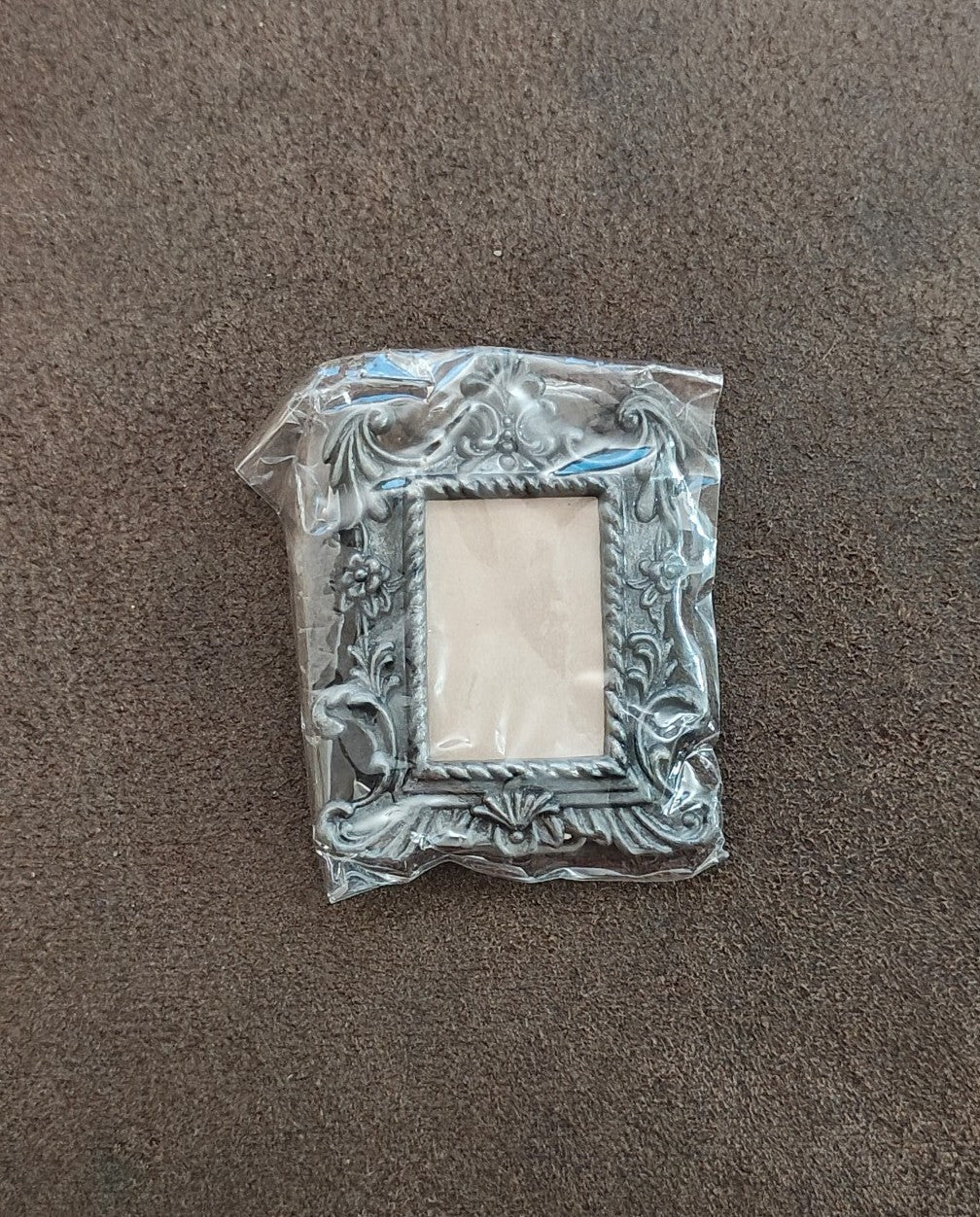 1970s/80s Pewter Tone Ornate Baroque/Victorian/Rococo Style Picture Frame NOS