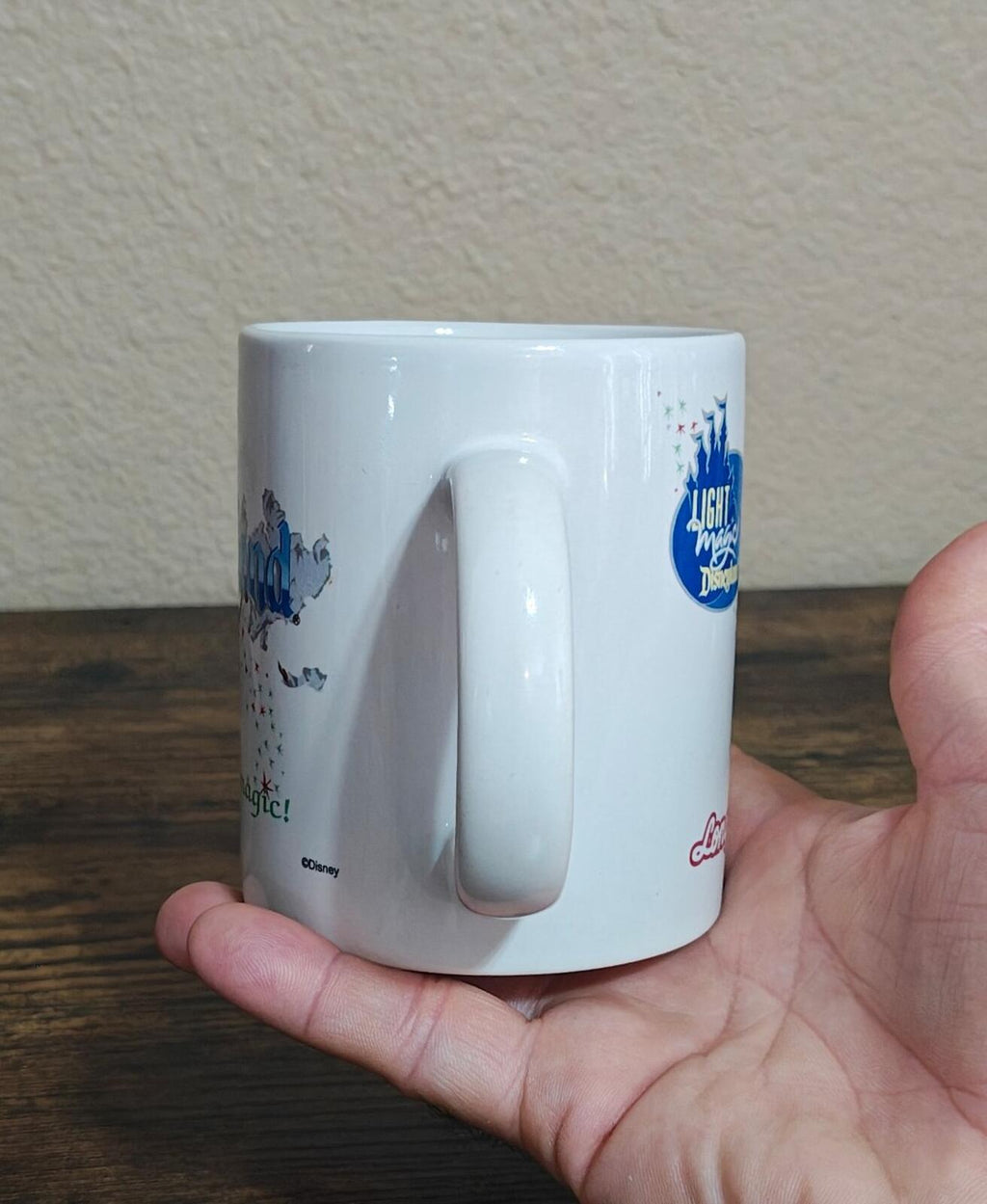 1997 Disneyland "Share The Magic" 11 oz White Ceramic Mug