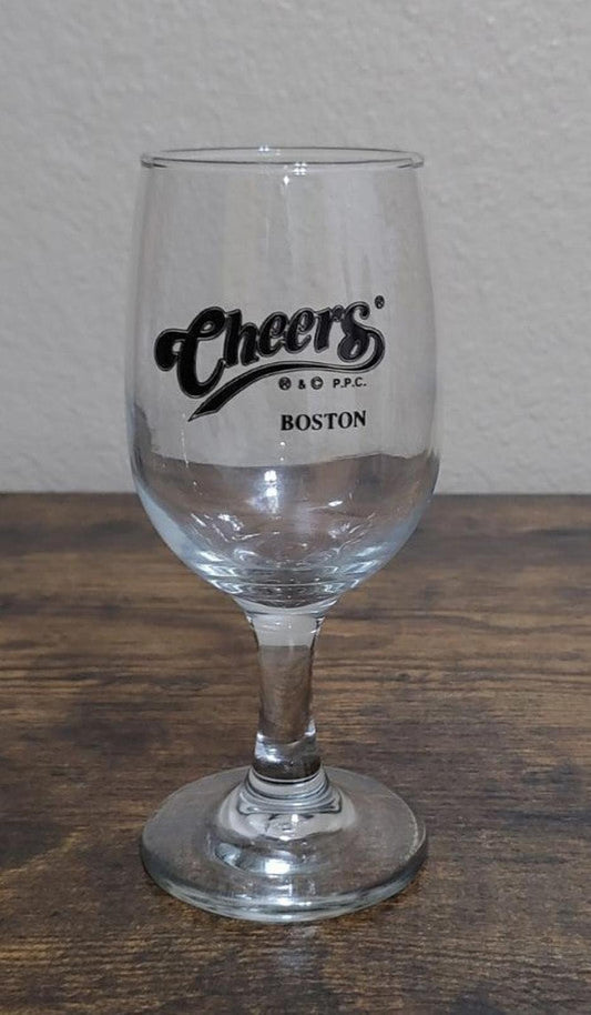 1990's Cheers Boston TV Show Wine Glass