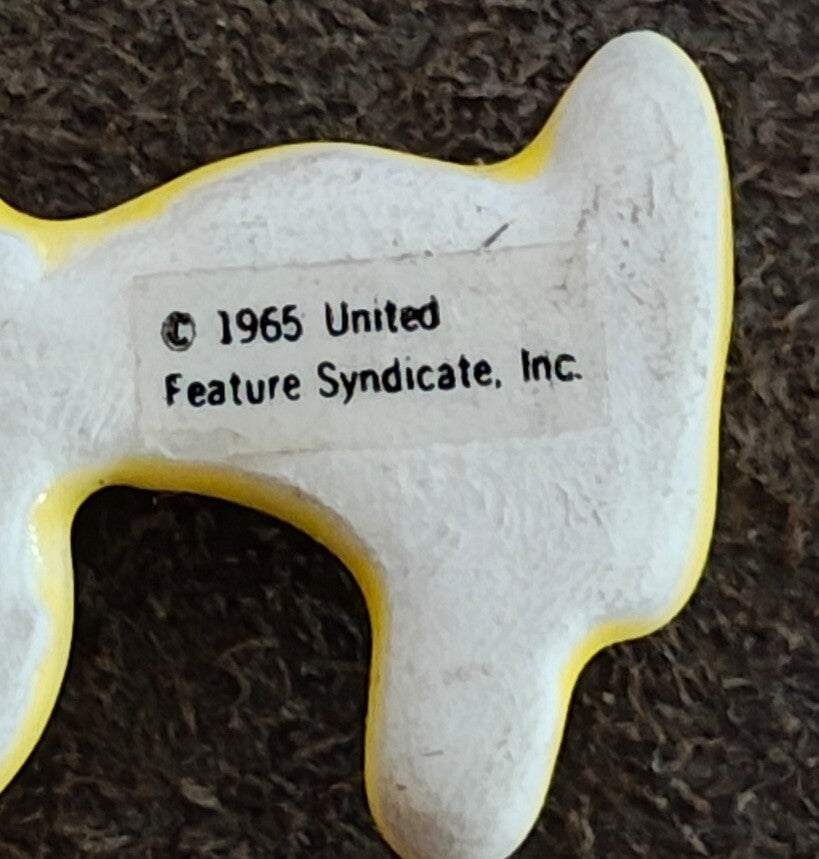 1970s Peanuts Woodstock Ceramic Pin