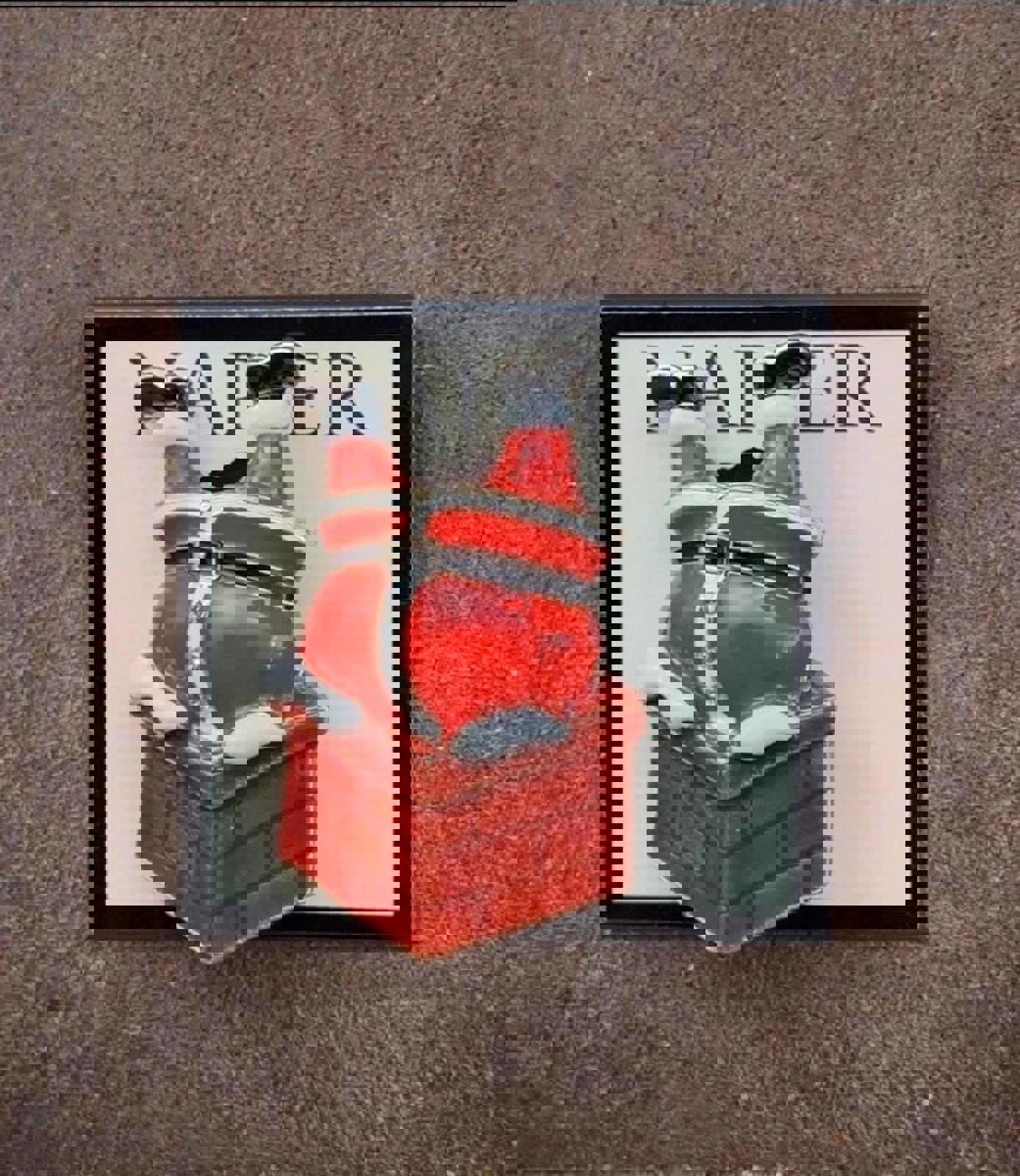 Cute Napier Santa Climbing Down A Chimney Enamel Pin New On Card