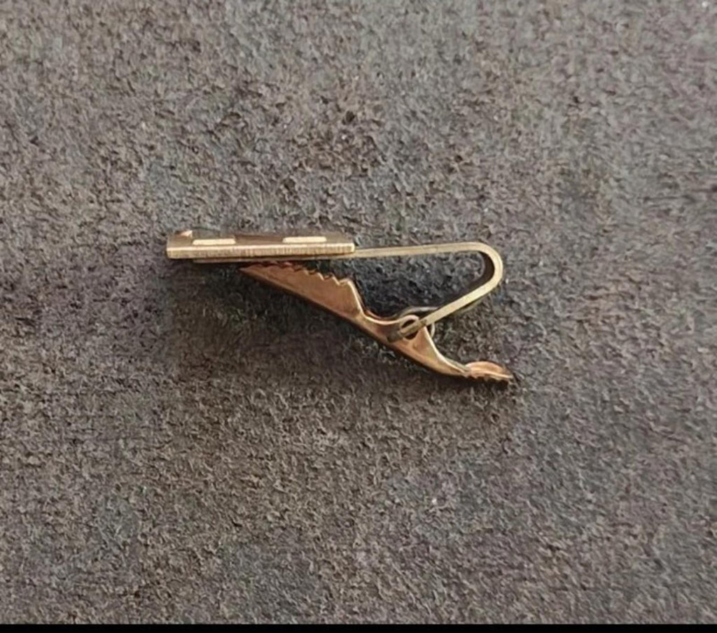 1968 Heavy Brass Nixon Presidential Campaign Tie Clip