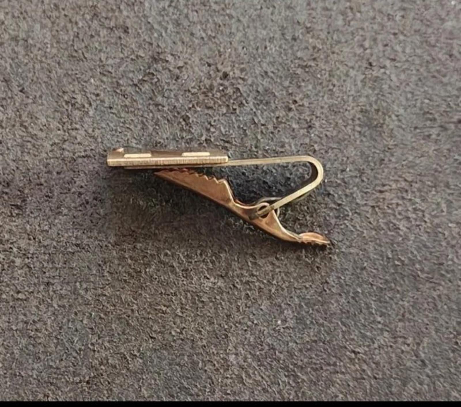 1968 Heavy Brass Nixon Presidential Campaign Tie Clip