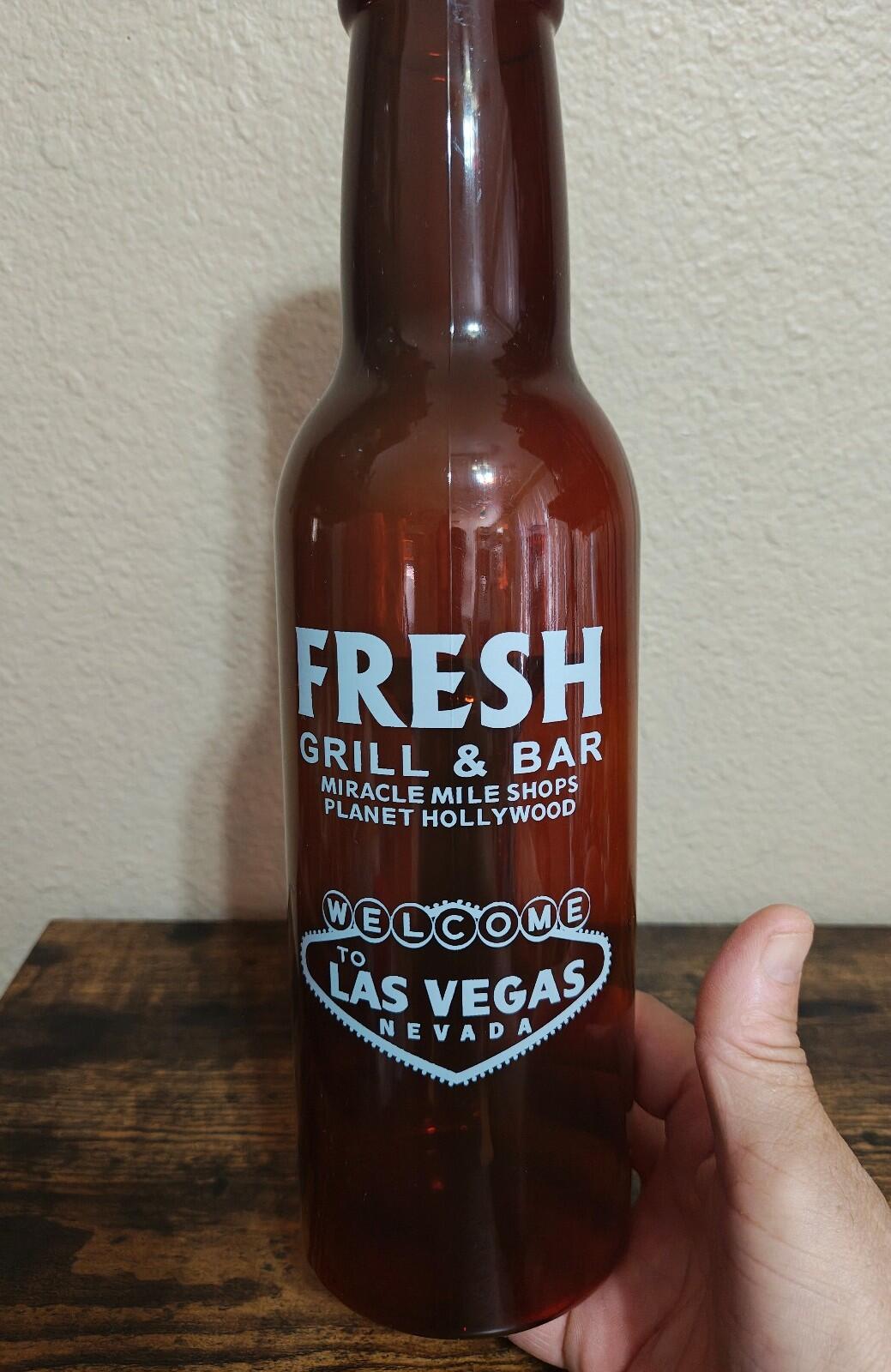 2004 Fresh Grill & Bar Restaurant Planet Hollywood Las Vegas Plastic Cup Bottle