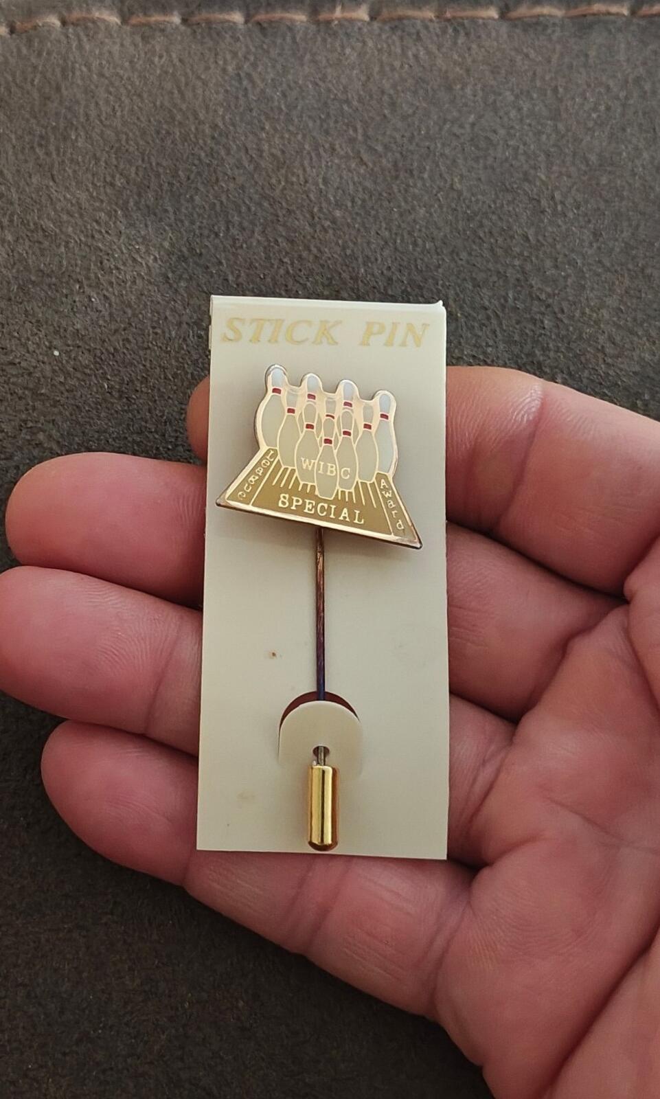 1970s/80s WIBC Special League Award Gold Tone Stick Pin