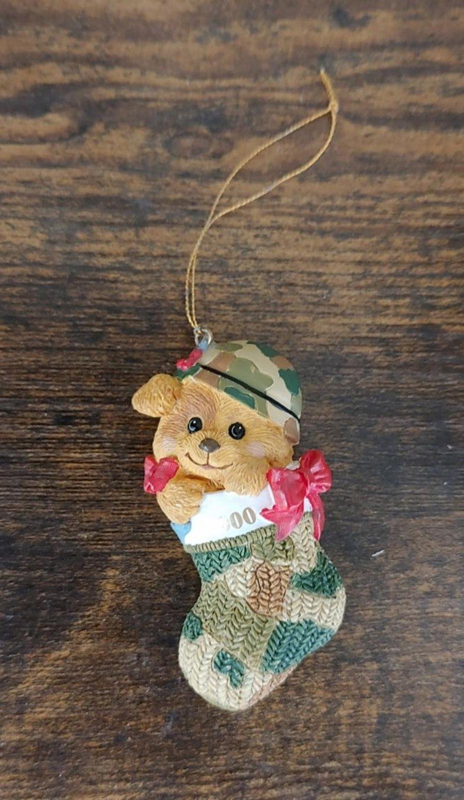 2000 American Greetings Operation Santa Army Bear Ornament
