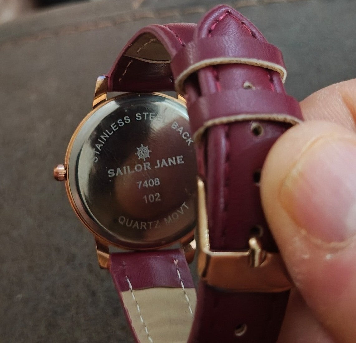 Sailor Jane Red Wine Themed Ladies Watch