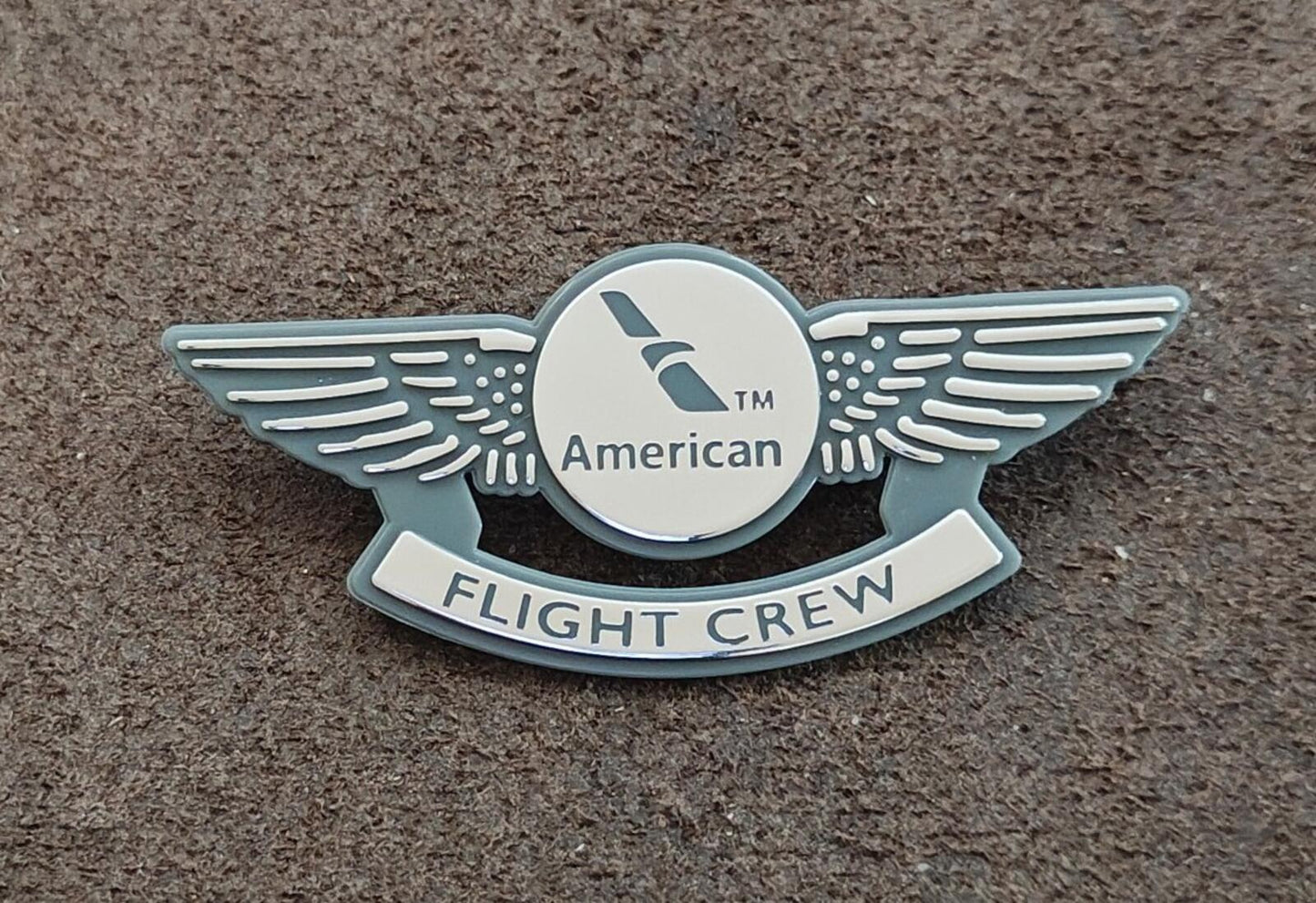 American Airlines Junior Flight Crew Plastic Wings Badge Pin