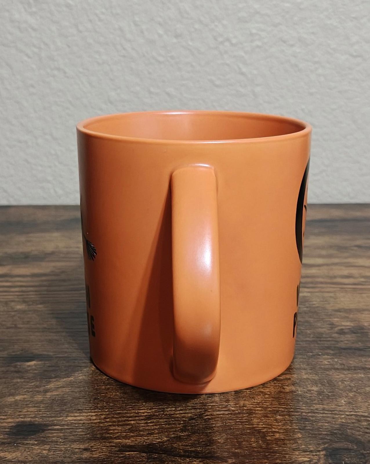 Cool Witch Please Halloween Witch Stoneware 16 oz Double Sided Orange Mug.