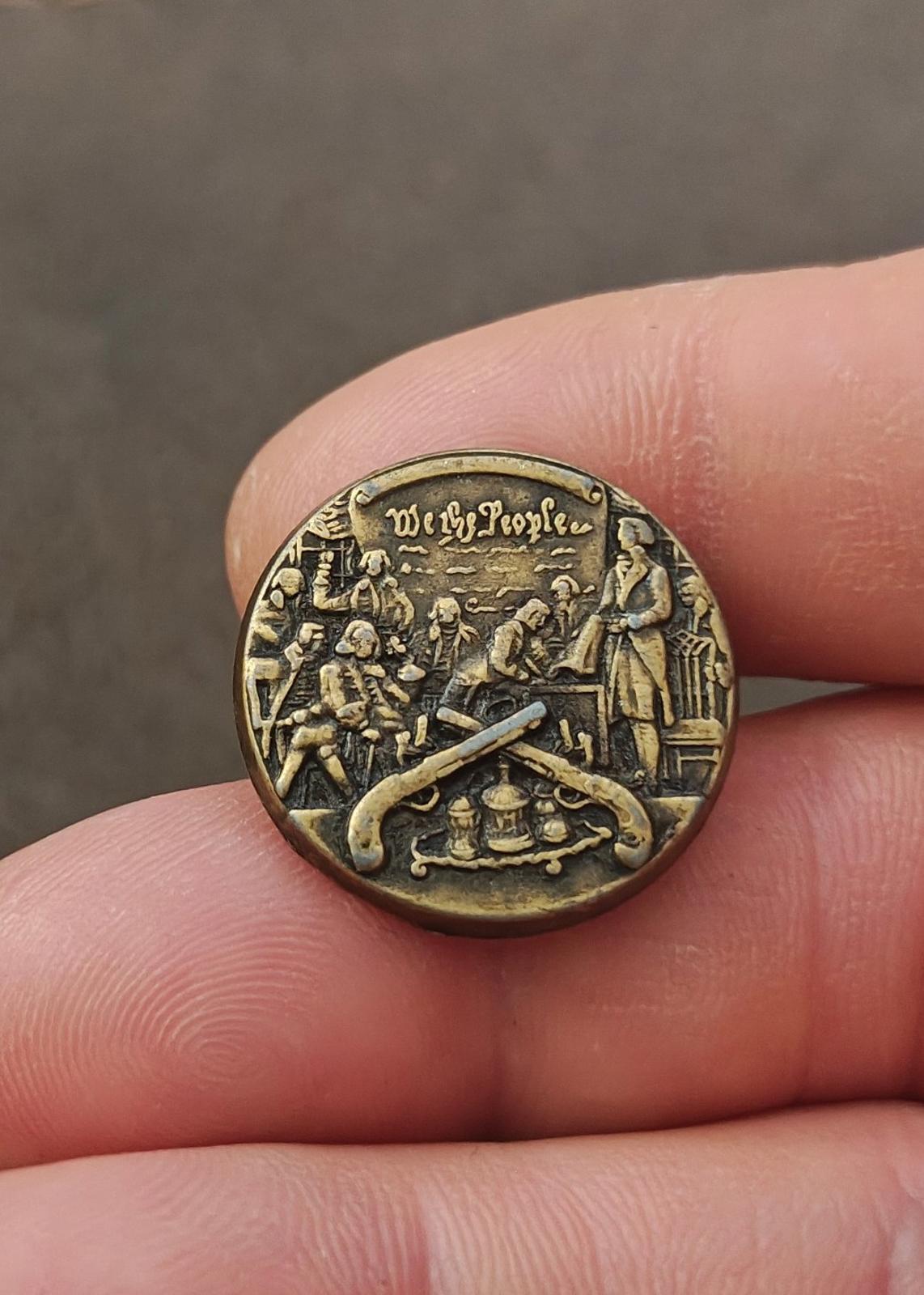 1970s/80s National Rifle Association "We The People" Constitution Signing Pin