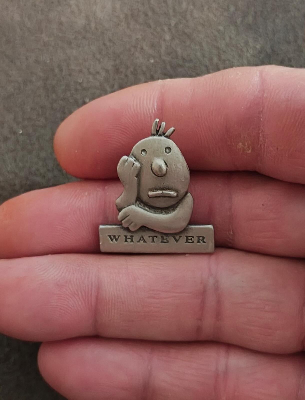 1990s Whatever Pewter Pin Designed By J. Benton For J.J. Jewerly