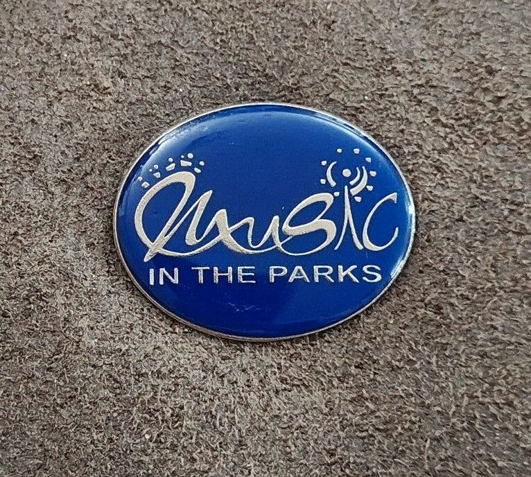 Music in the Parks Festival Collectibe Silver Tone Enamel Pin