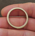 1950s/60s Classic Minimalist Open Circle Gold Tone Brooch Pin