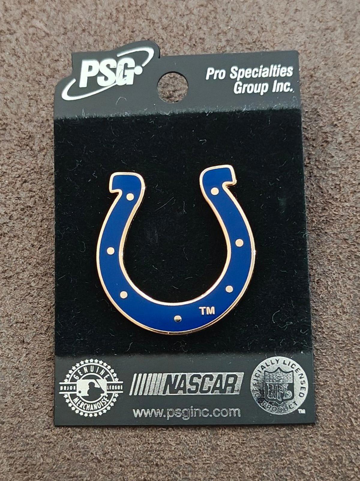 2001 Indianapolis Colts Gold Tone Enamel Pin New