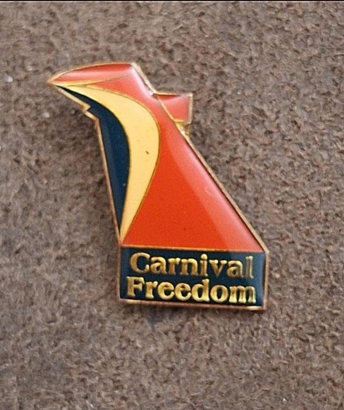 1990s Carnival Freedom Cruise Lines Ship Guest VIP Enamel Pin