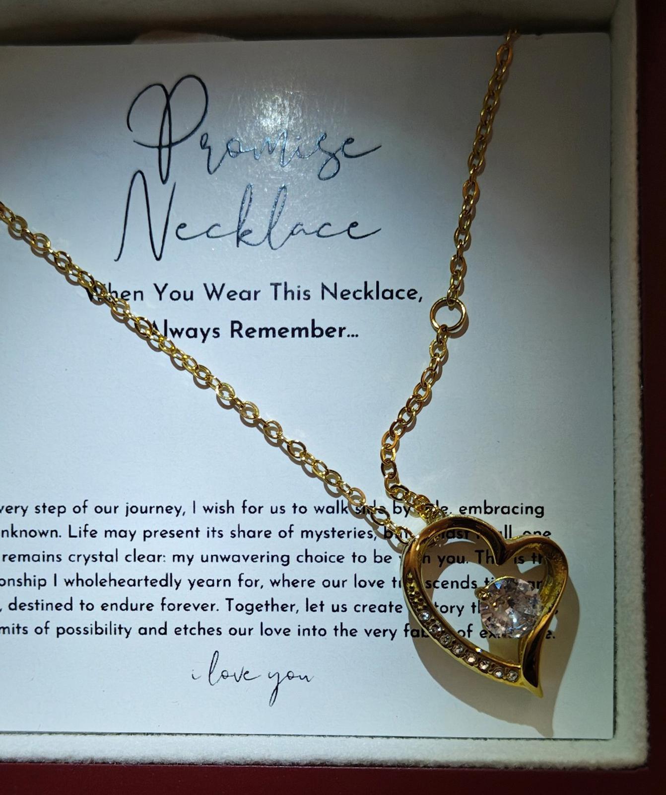Forever Love Gold Tone With Crystals Heart Pendant Necklace