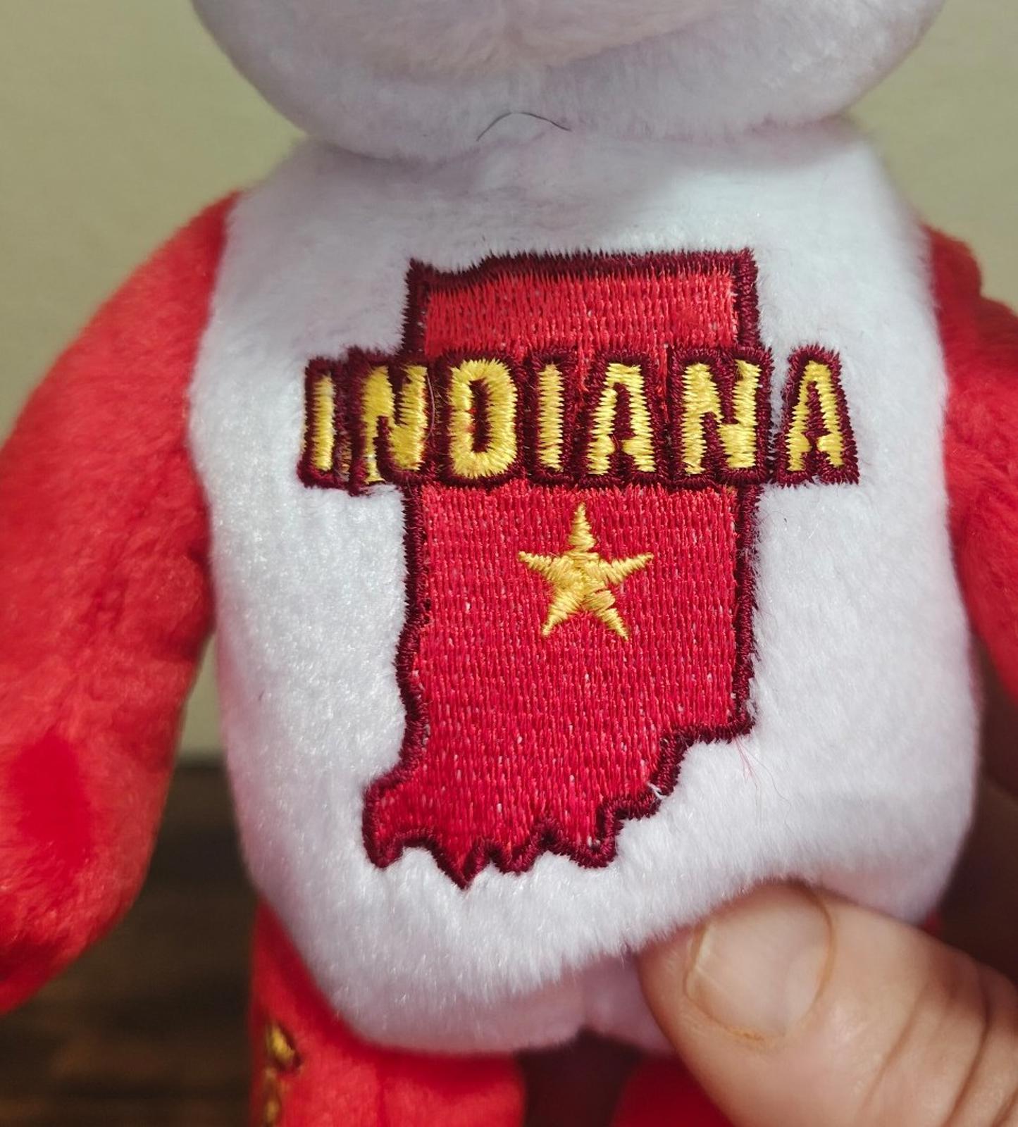 2002 Limited Treasures Indiana State Quarter Bear Collectible Plush