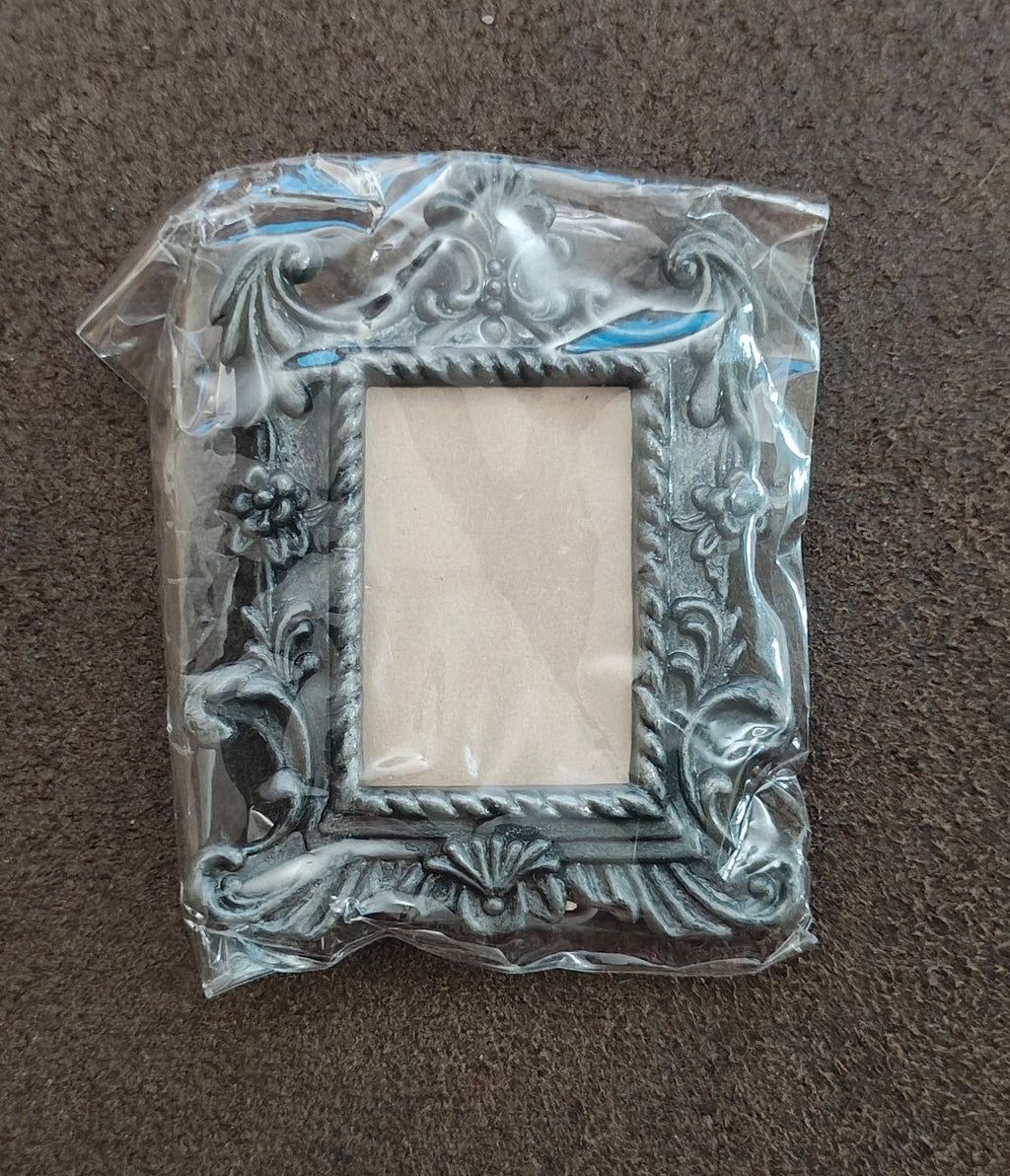 1970s/80s Pewter Tone Ornate Baroque/Victorian/Rococo Style Picture Frame NOS
