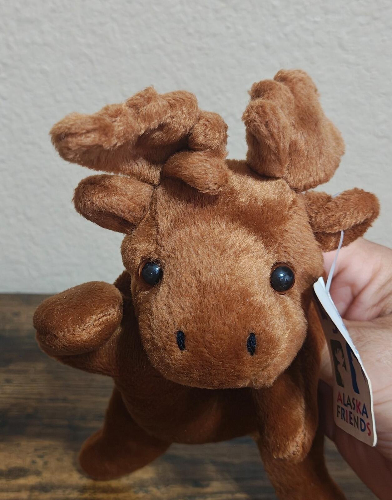 1990s Arctic Circle Alaska Friends Moose Beanbag Plush