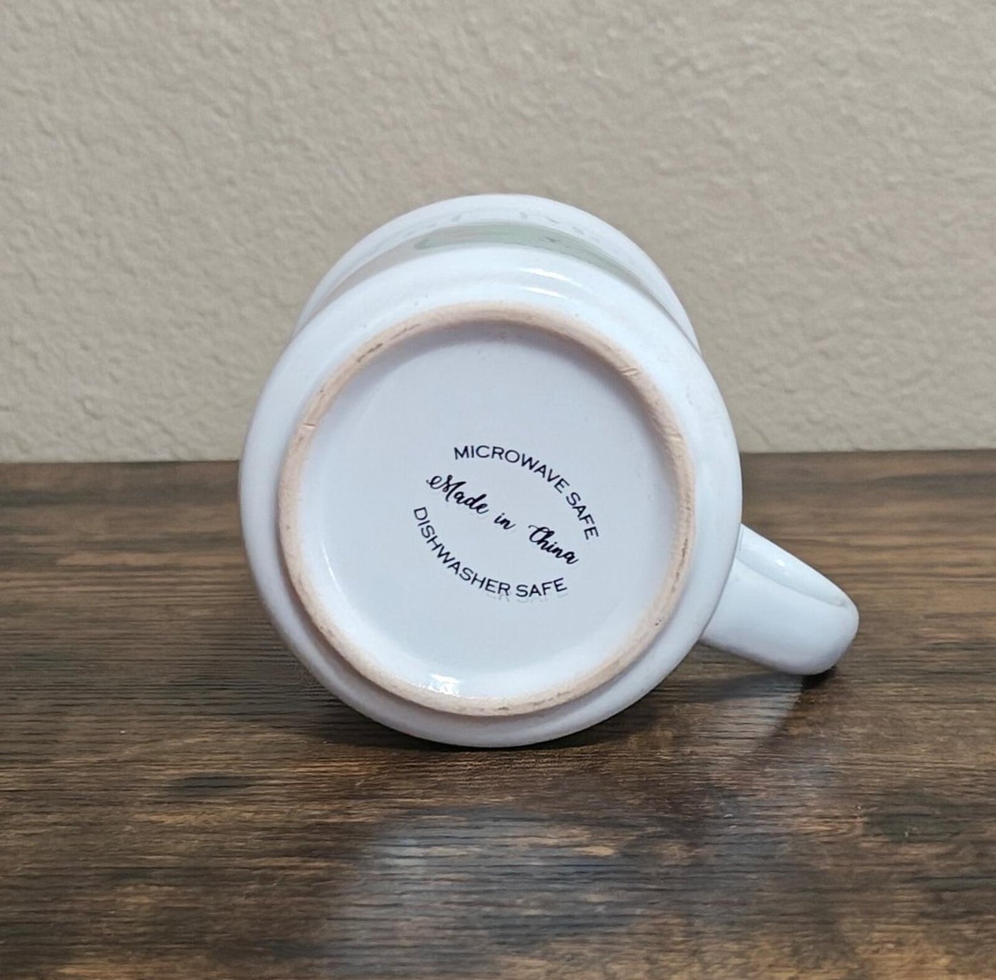 Fun Cat Mama Ceramic White & Blue Cat Mug