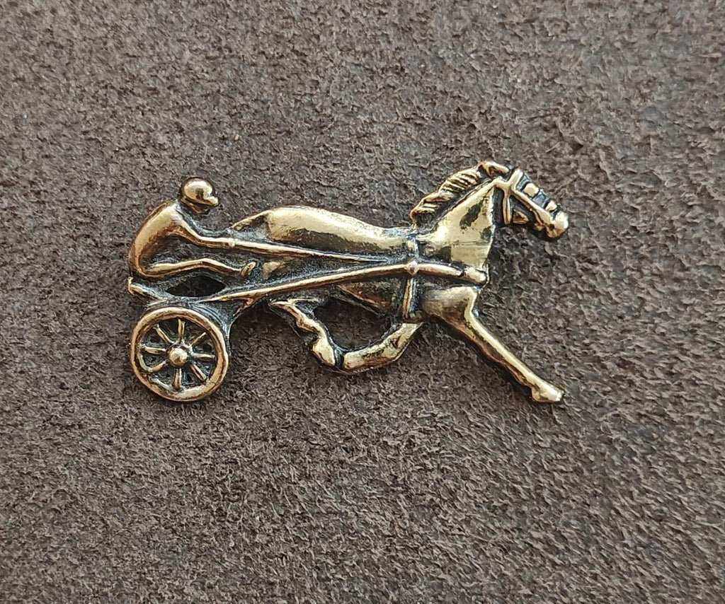 1950s/60s Brass Tone Horse & Rider Pin