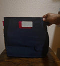 Pretty Stylish Escada  Nylon Tote Purse Bag in Black With Hot Pink Lining