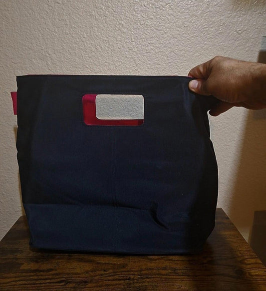 Pretty Stylish Escada  Nylon Tote Purse Bag in Black With Hot Pink Lining