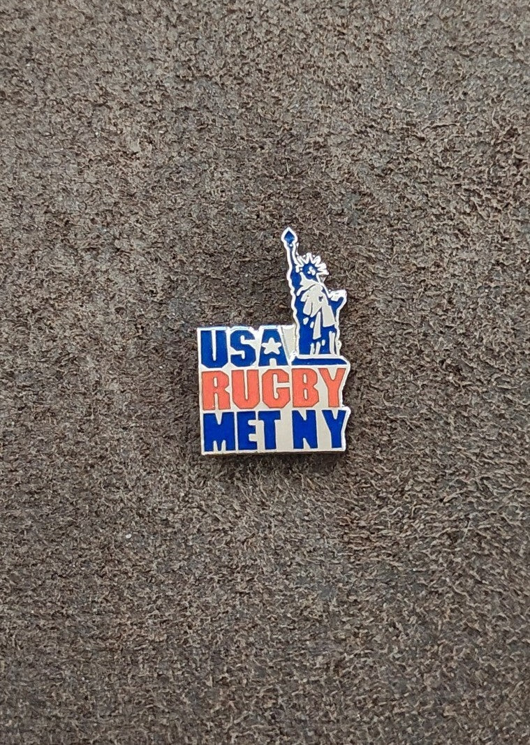 1980s/90s USA Rugby Met NY Statue of Liberty Pin
