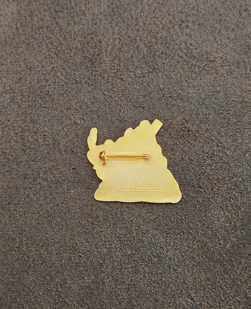 1970s Peanuts Snoopy Stowe Vermont Gold Tone Enamel Ski Pin