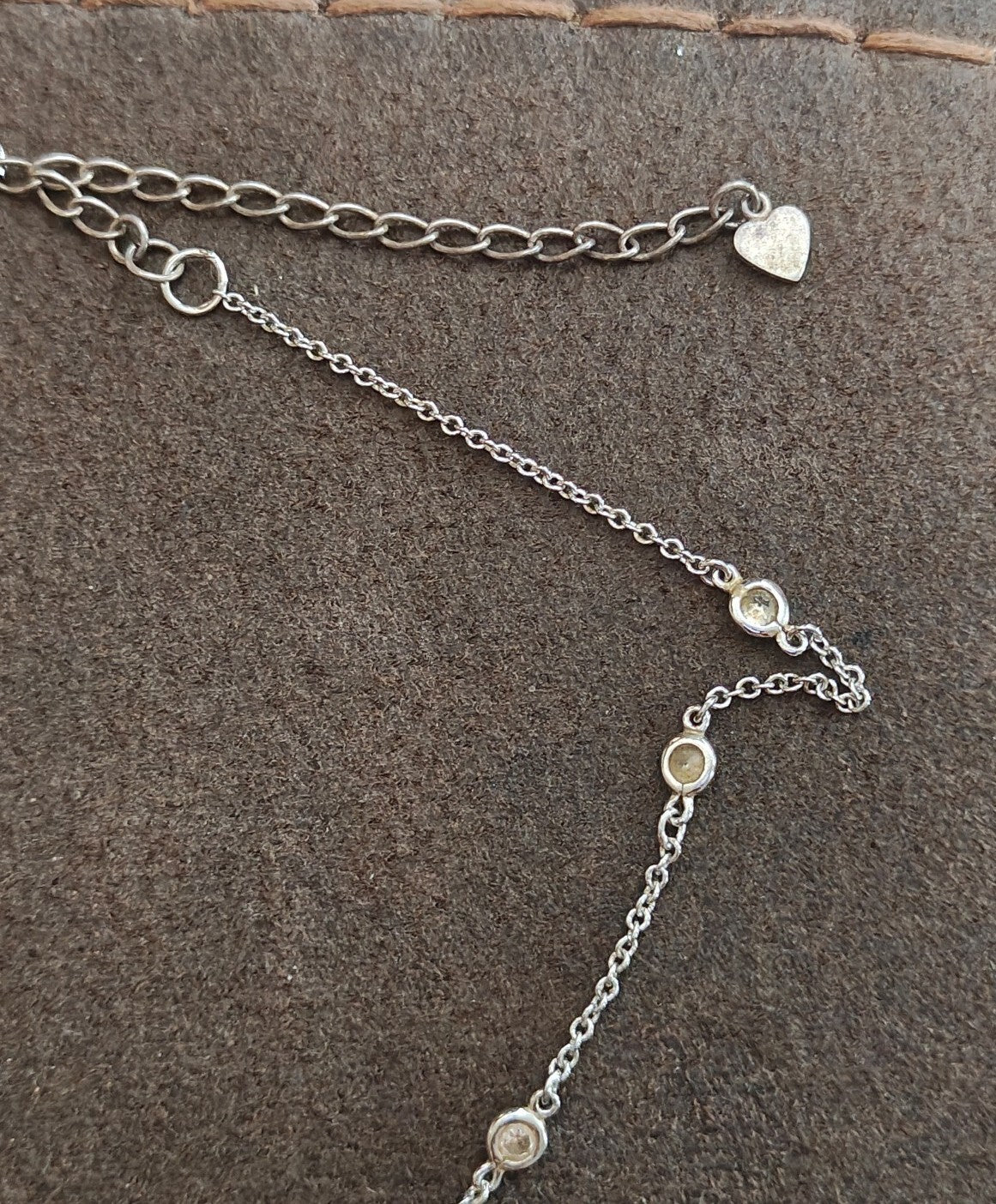Exquisite Vintage Inspired Two-Tone Pink Halo Station Necklace