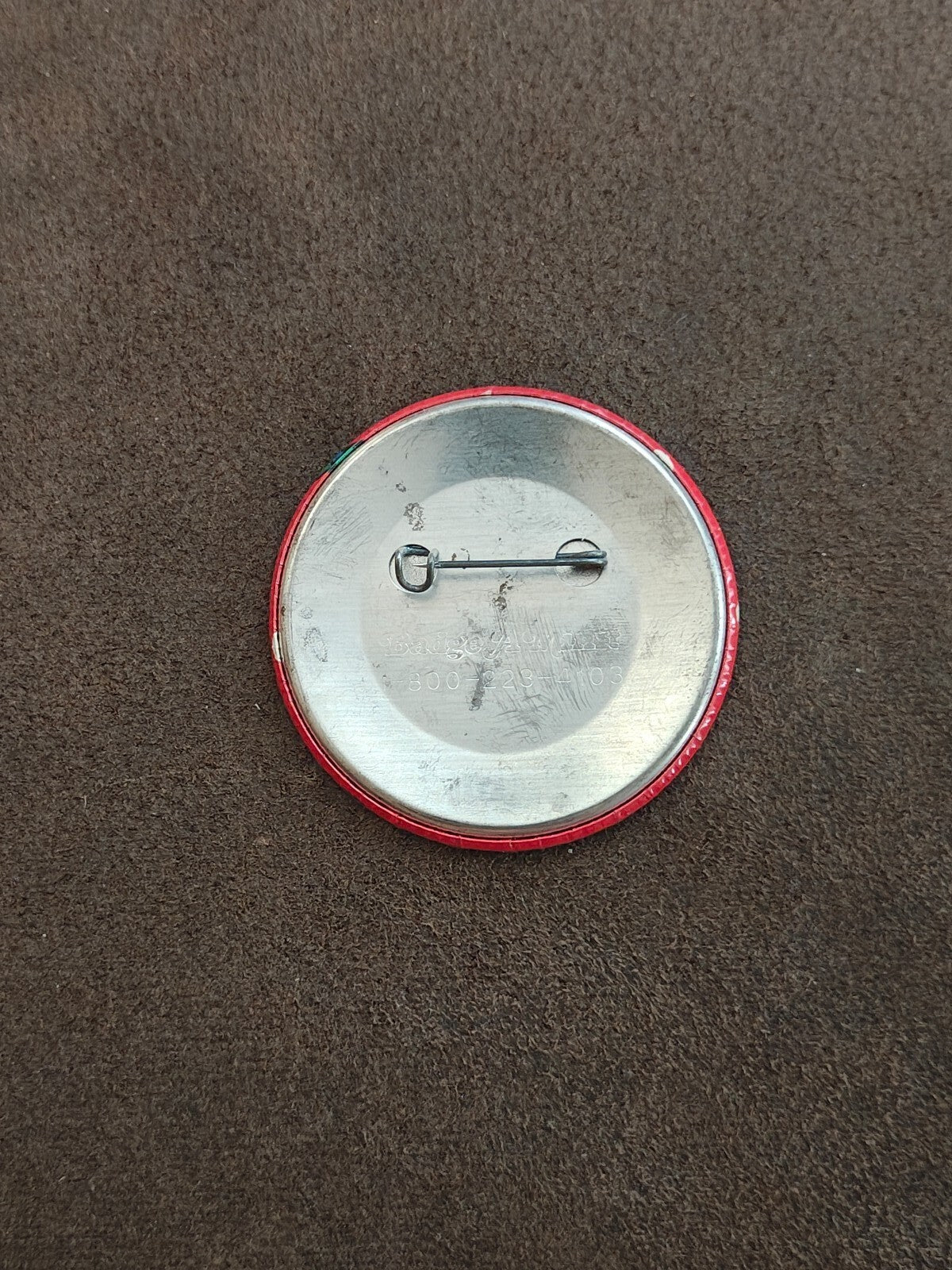 1980s Peanuts Snoopy Ice Skating Holiday Pinback Button