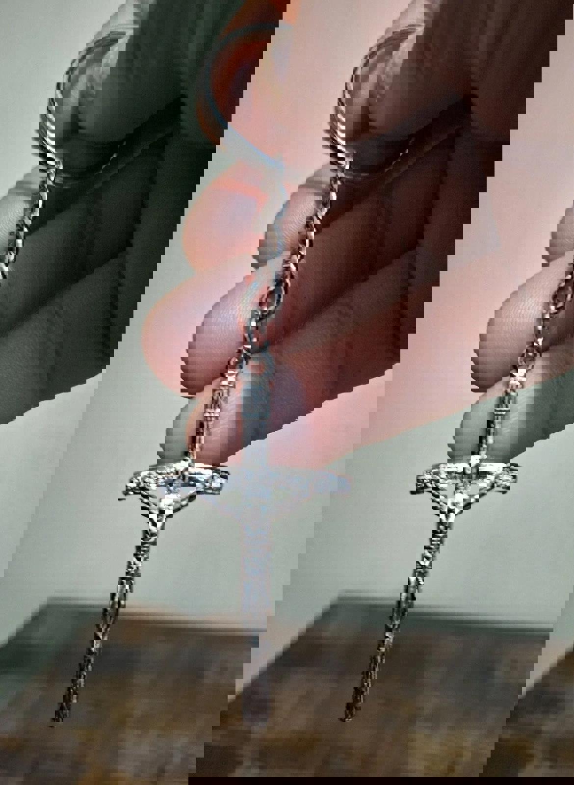 Religious Silver Tone Crucifix/Cross Keychain/Keyring