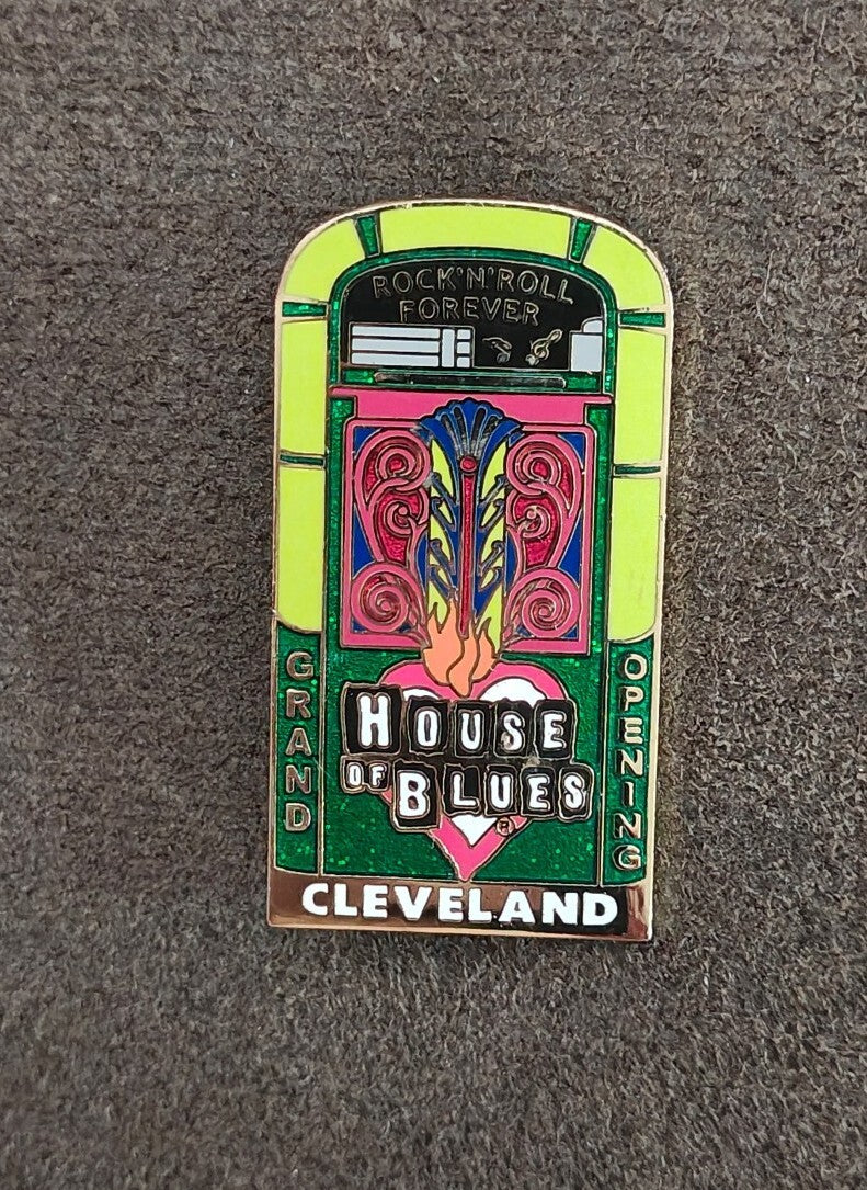 2004 Official Commemorative House of Blues Cleveland Grand Opening Gold Tone Pin