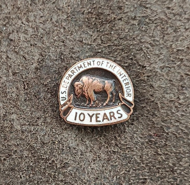 1960s/70s U.S. Department of The Interior 10-Year Service Pin