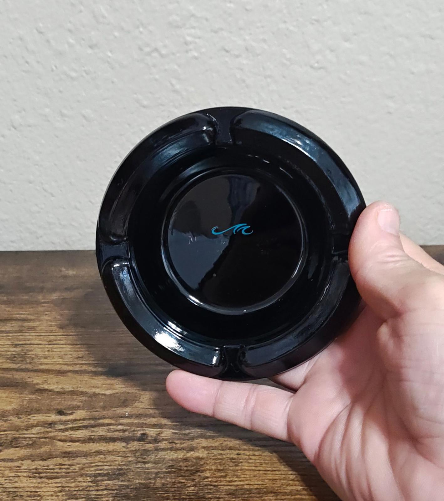 1990s Mandalay Bay Resort & Casino Las Vegas Black Ashtray