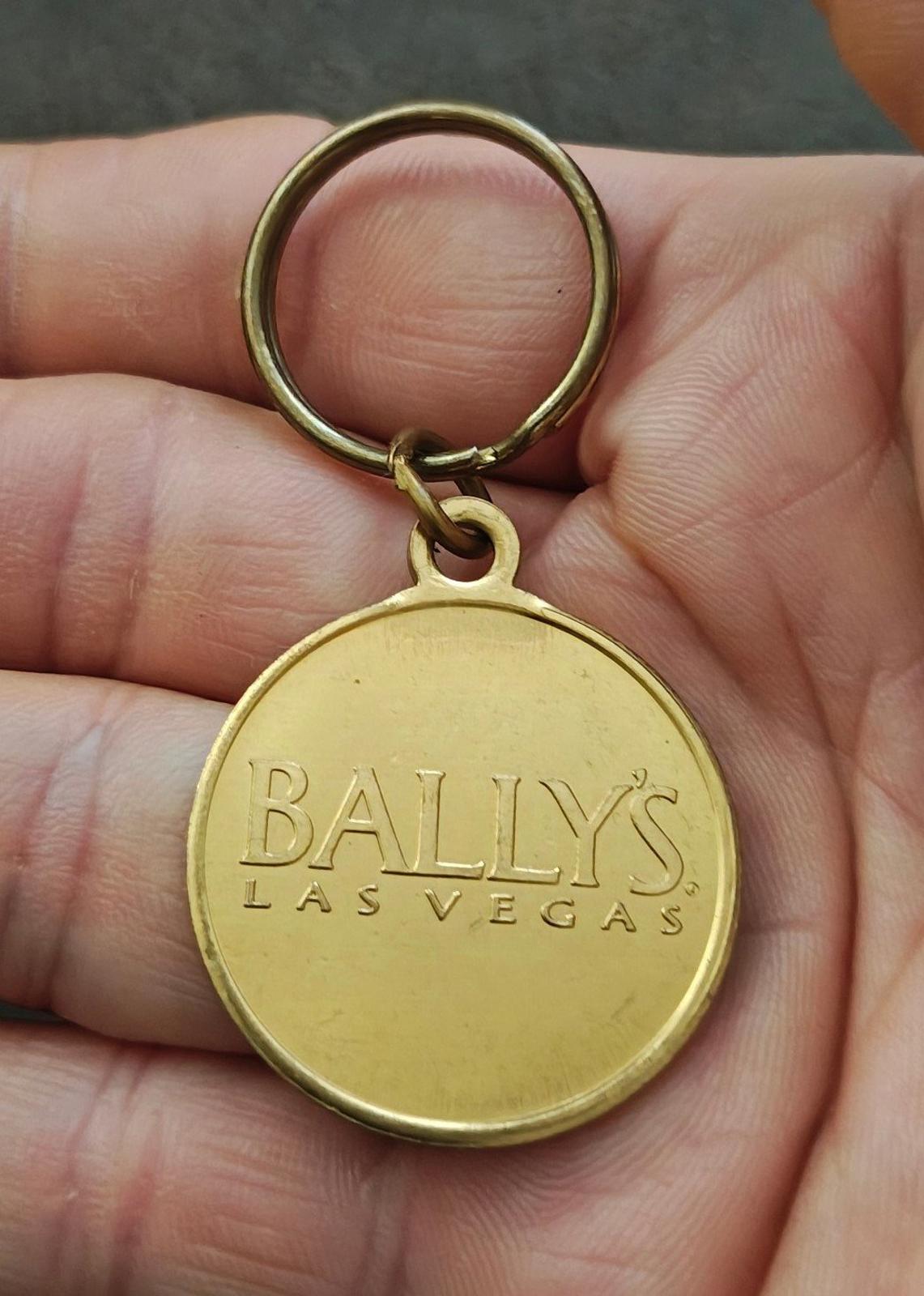 1990s Vintage Bally's Las Vegas hotel Brass Keychain