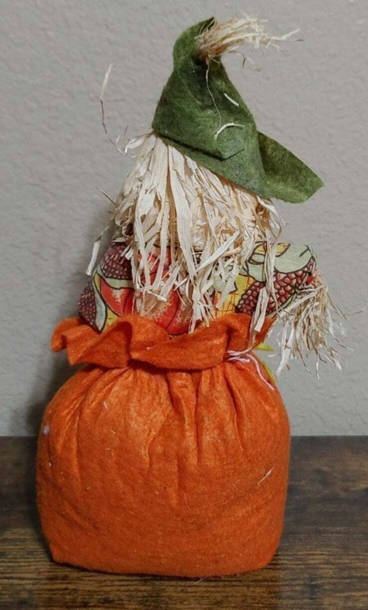 Fall Harvest Stuffed Scarecrow Doll