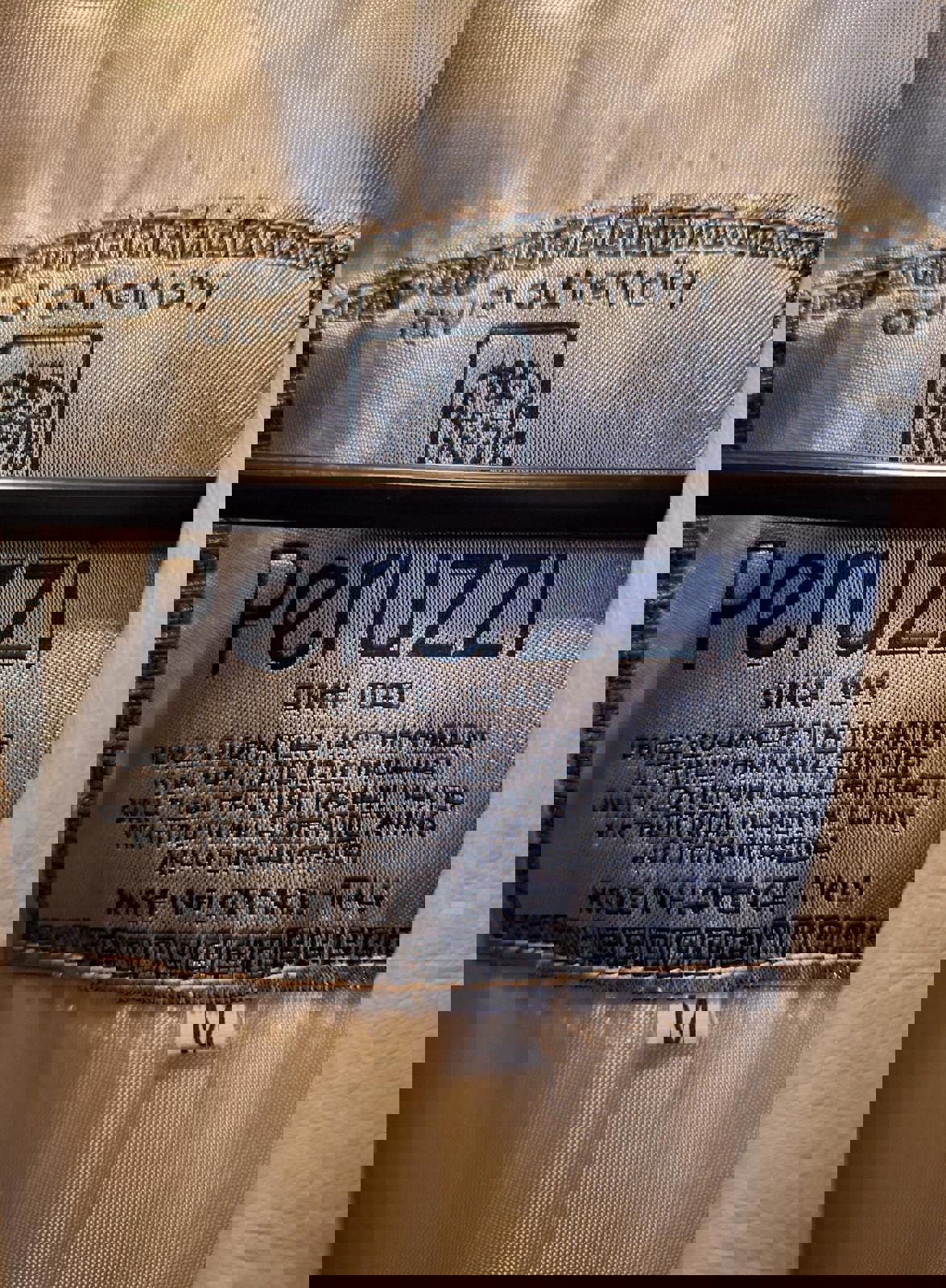 Peruzzi Cream Colored Leather Jacket Made in Florence, Italy