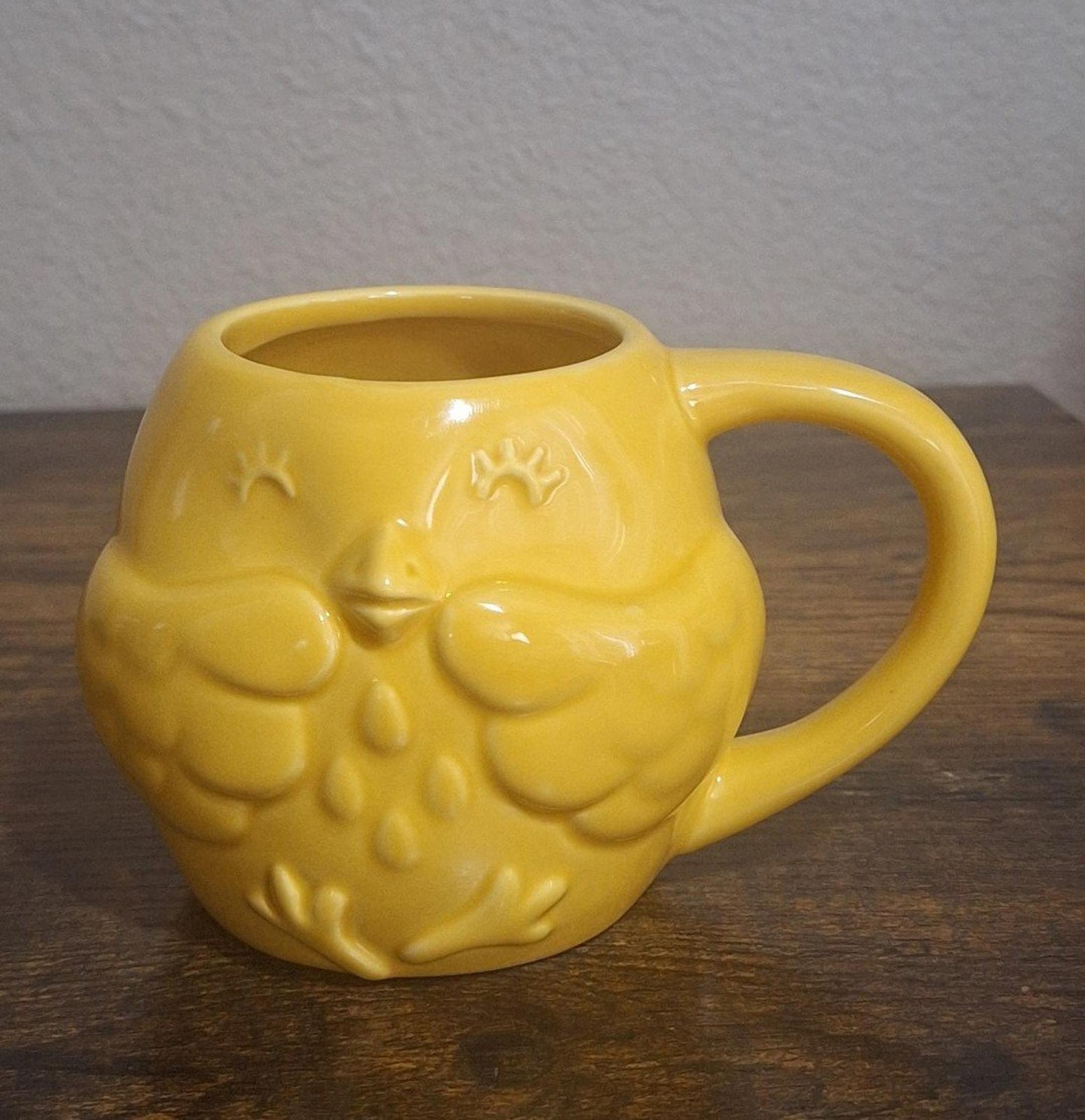 3D Embossed Yellow Chick Ceramic Mug