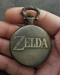 Legend of Zelda Triforce Pocket Watch Pendant Necklace Watch