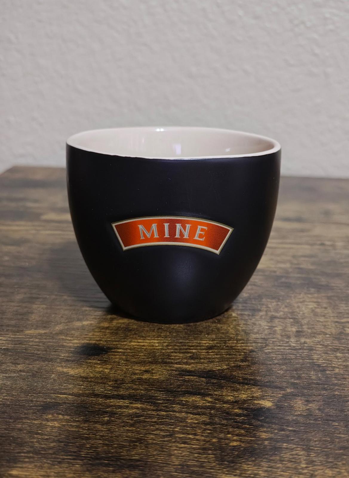 1990's Set Of Mine & Yours Bailey's Irish Beige & Black Stoneware Cups