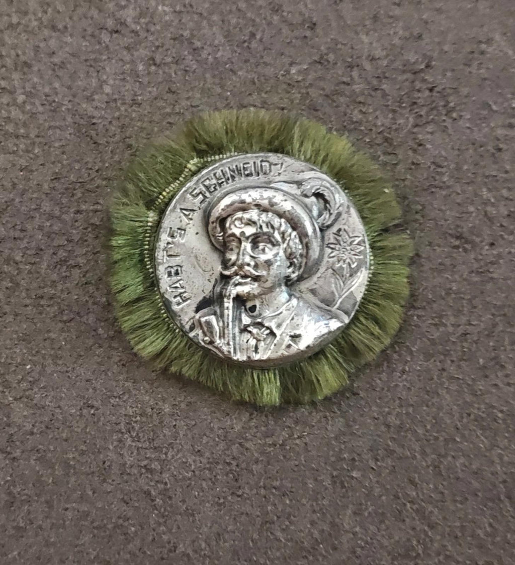 1920s/30s Rare & Hard To Find German Alpine Silver Tone Hat Pin