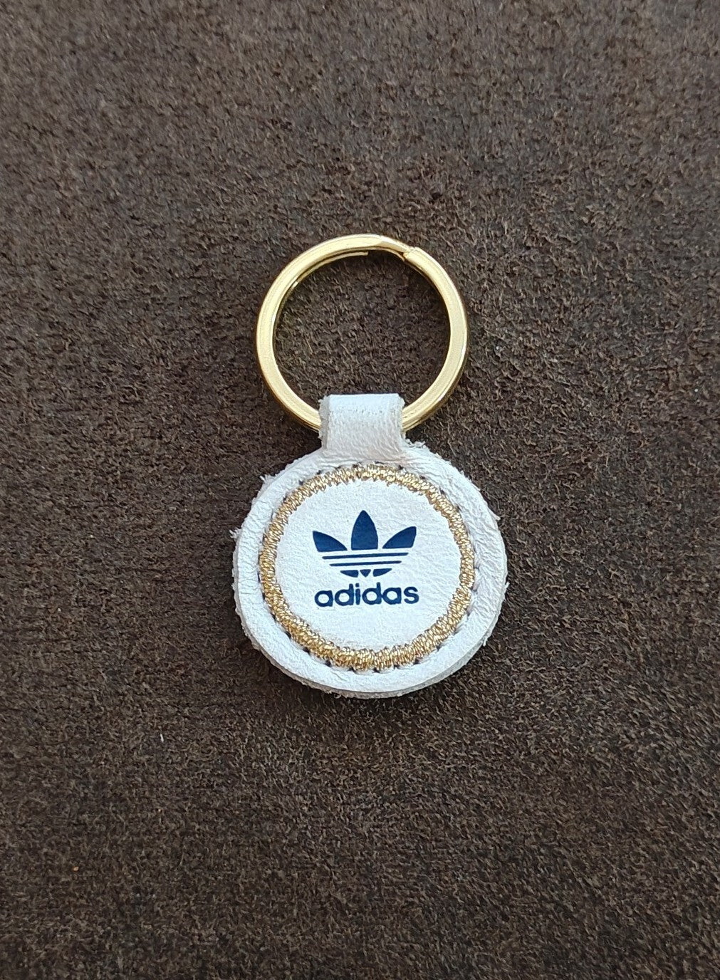 Adidas Originals Trefoil Leather Keychain