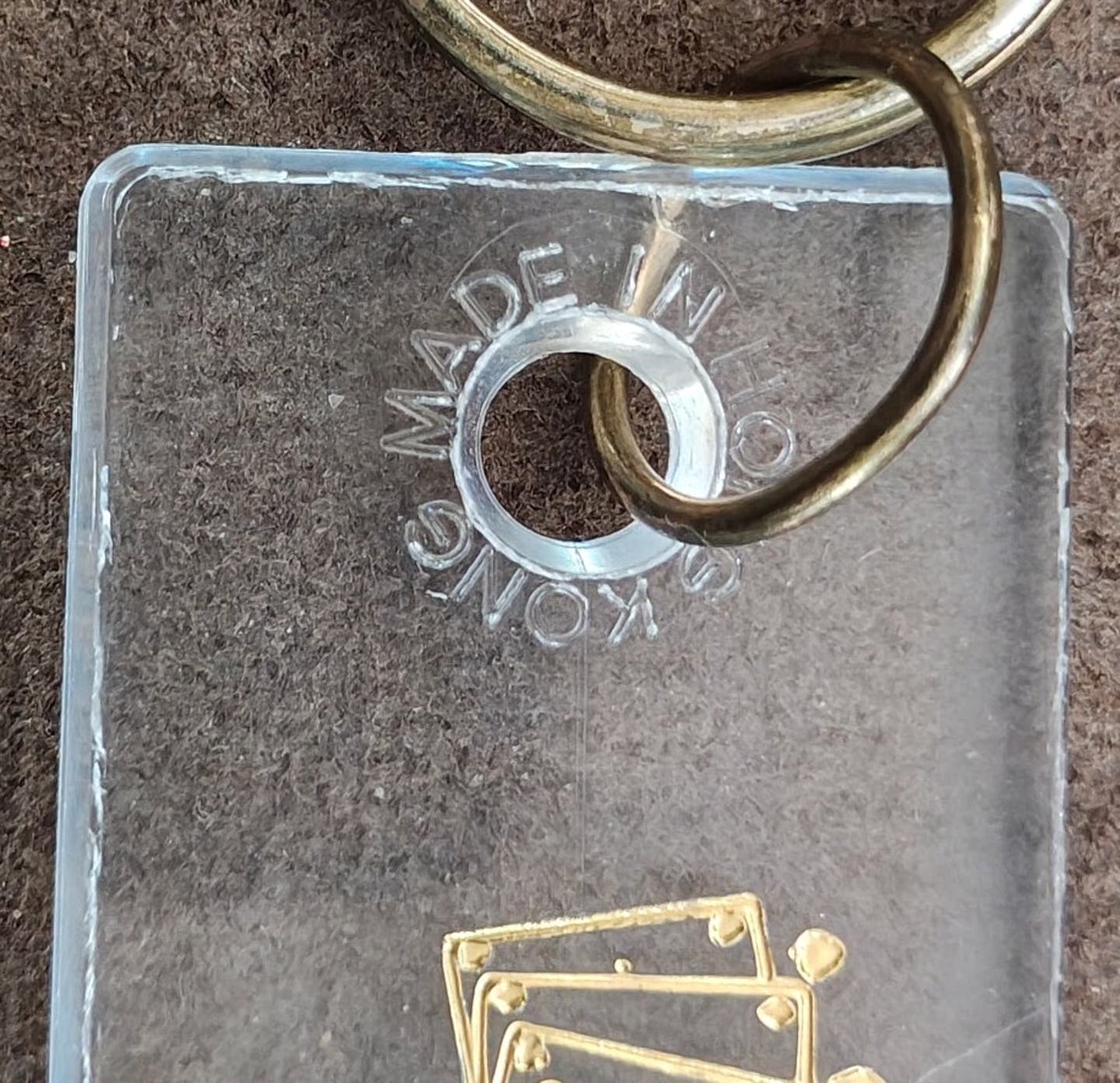 1980s Las Vegas To Hell with work Souvenir Keychain