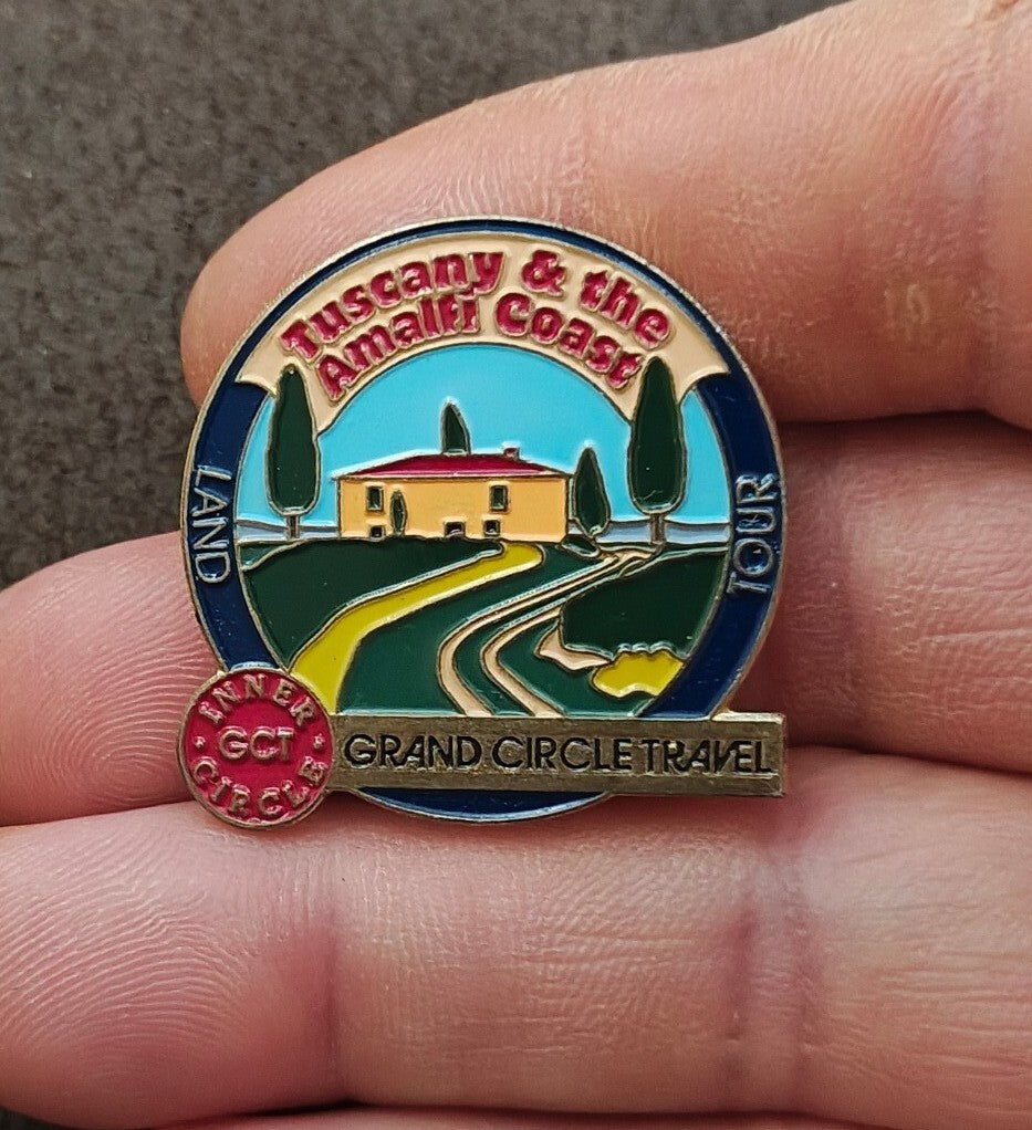 Grand Circle Travel Inner Circle Gold Tone Enamel Pin
