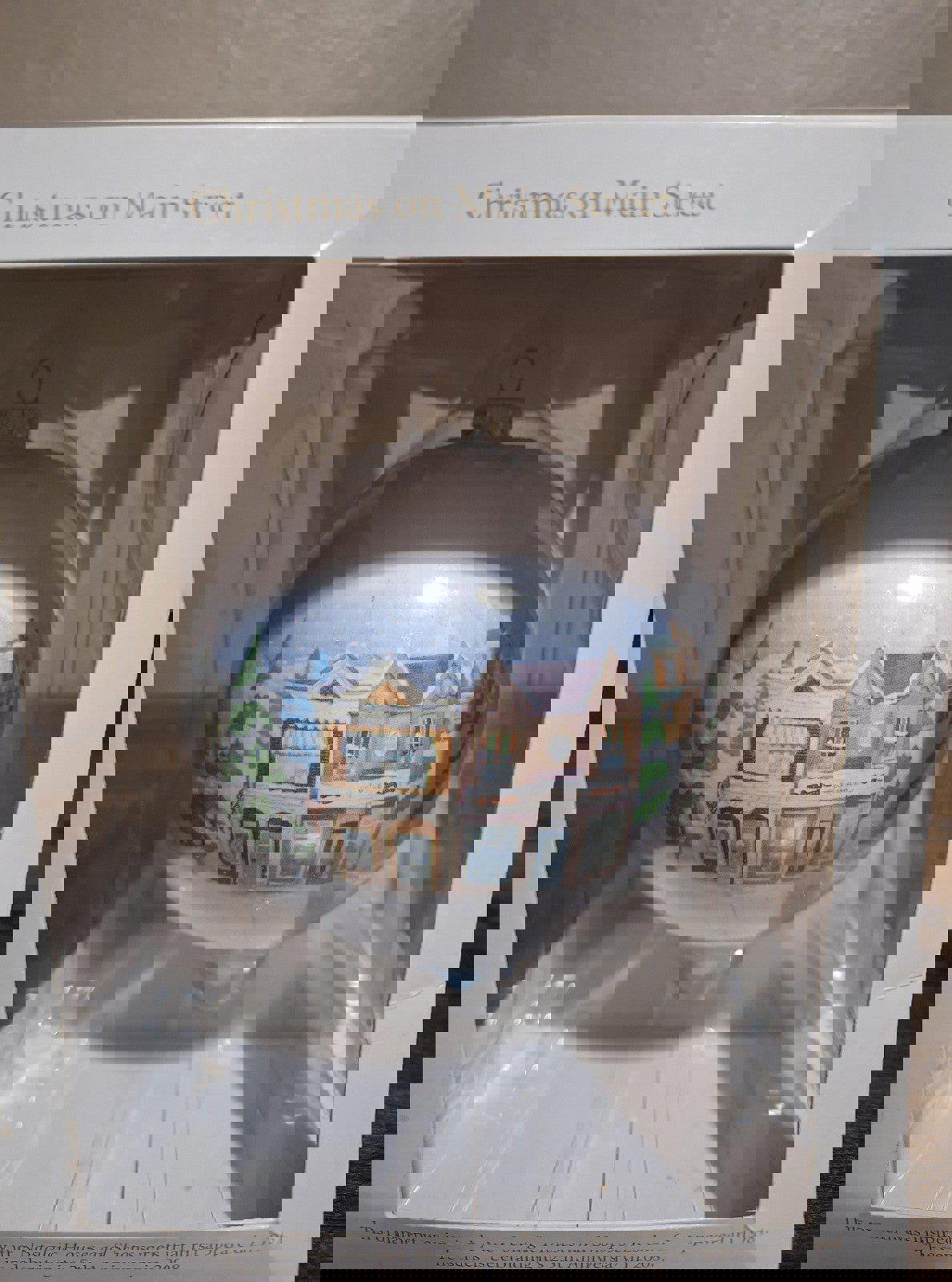 2008 Christmas on Main Street Hallmark Large Teardrop Ornament