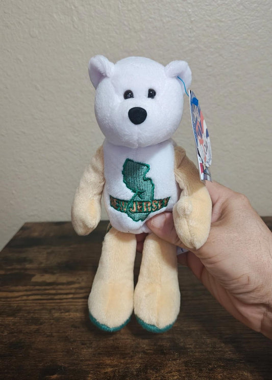 2001 Limited Treasures New Jersey State Quarter Bear Collectible Plush
